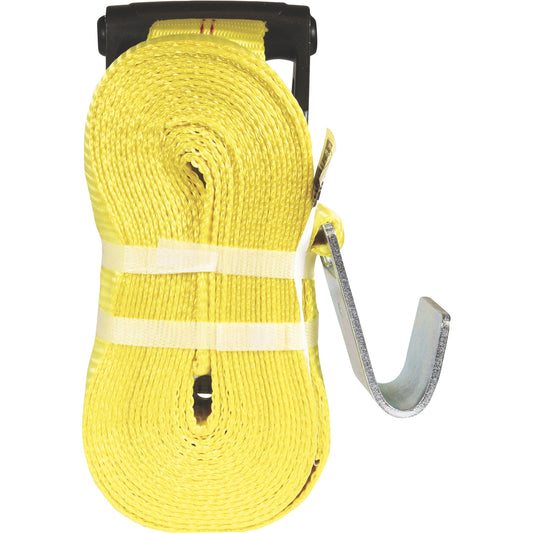 Ratchet Strap with Flat Hooks or J Hooks 2" x 27 ft