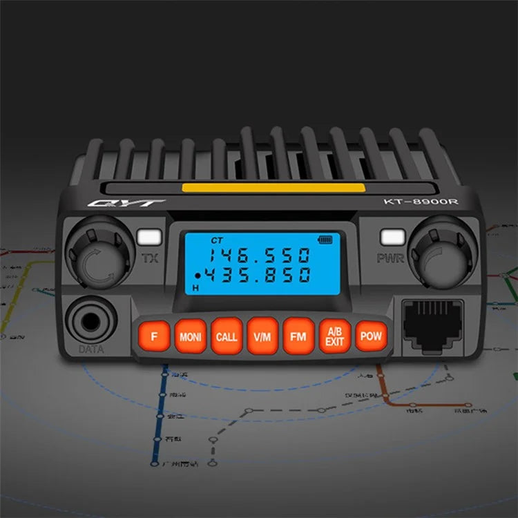 Qyt KT-8900R 25W Tri-Band Mobile Transceiver Dual Watch Ham Radio VHF/UHF