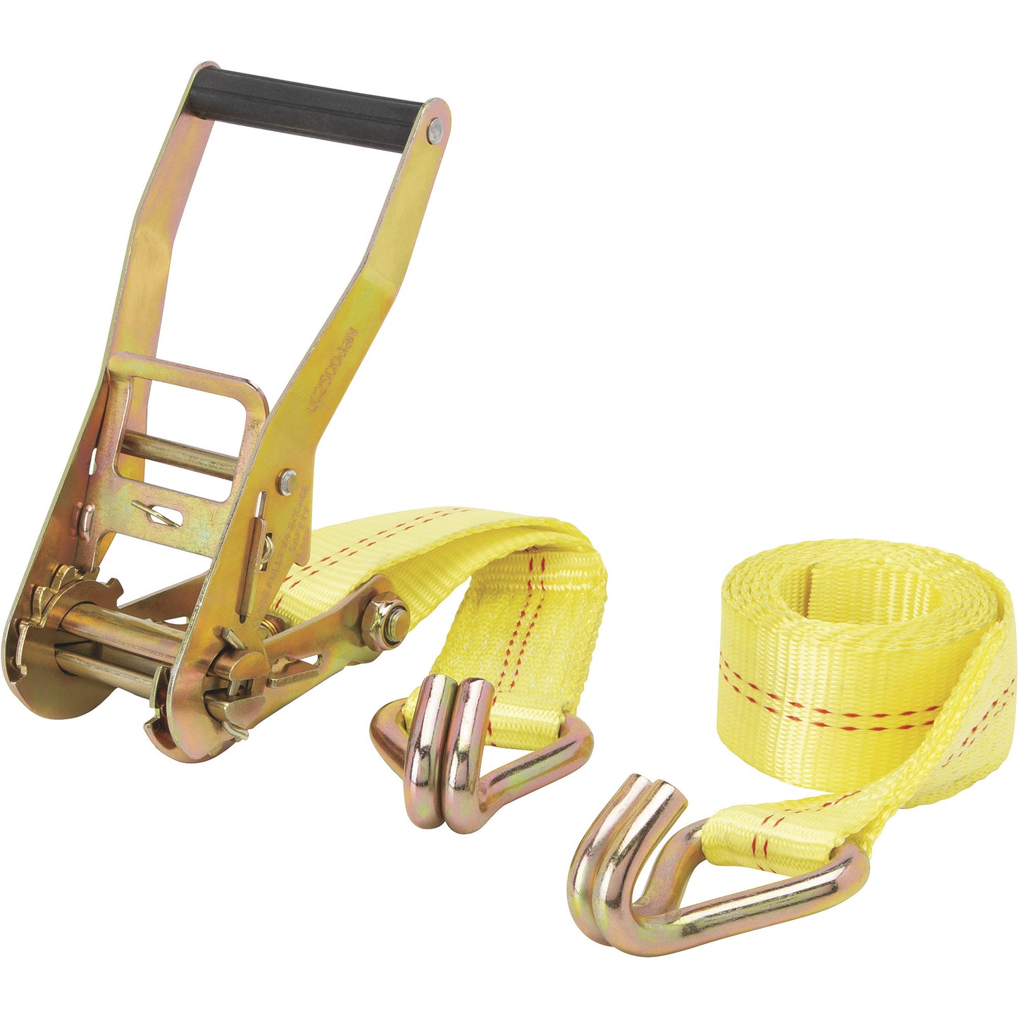 Ratchet Strap with Flat Hooks or J Hooks 2" x 27 ft