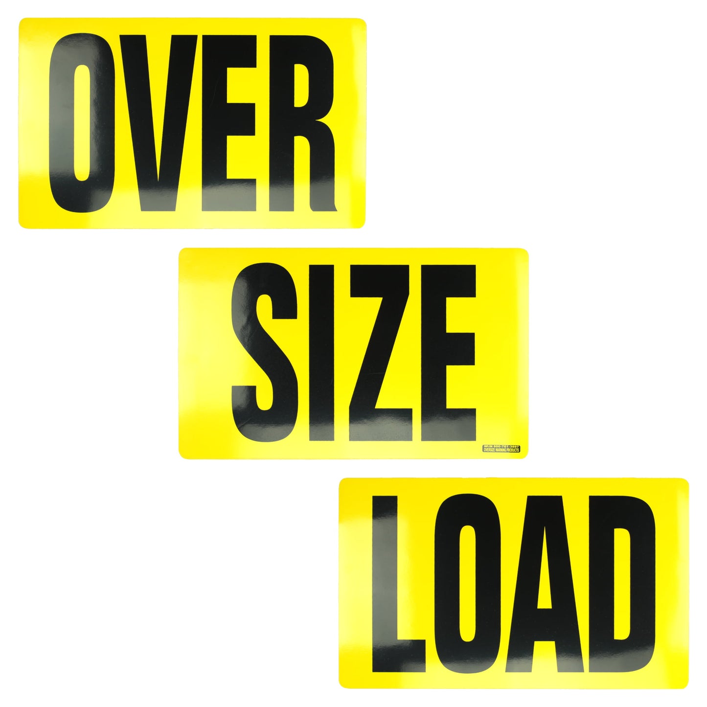 Magnetic 3pc Sign "Over Size Load" - Various Sizes