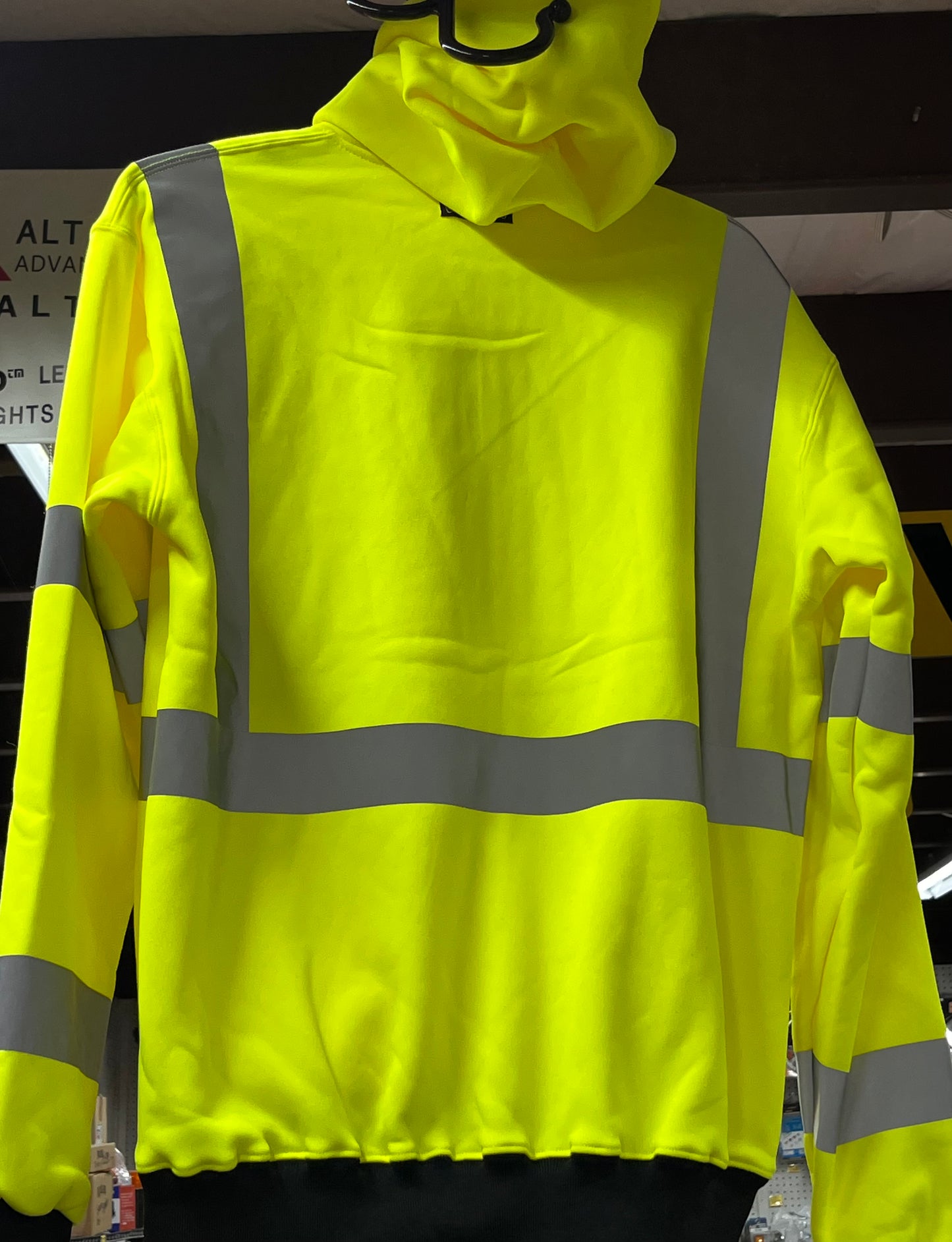 Hi Vis Zip up Jacket with Hoodie