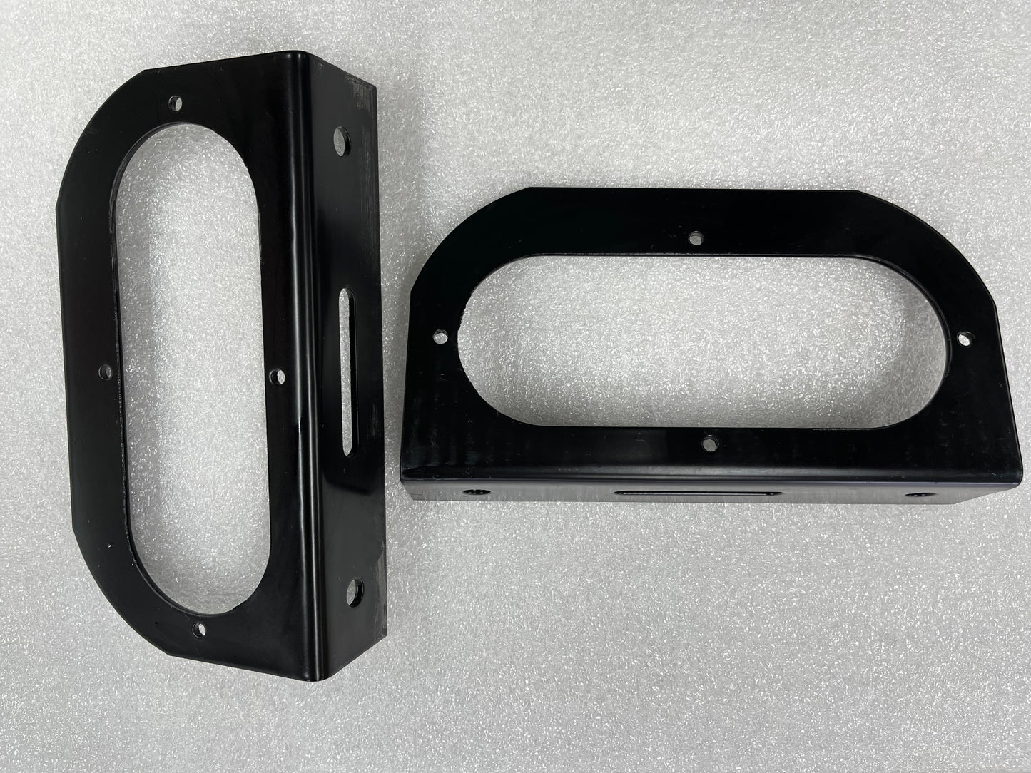 Light Brackets, Powder Coated Black Steel, set of 2