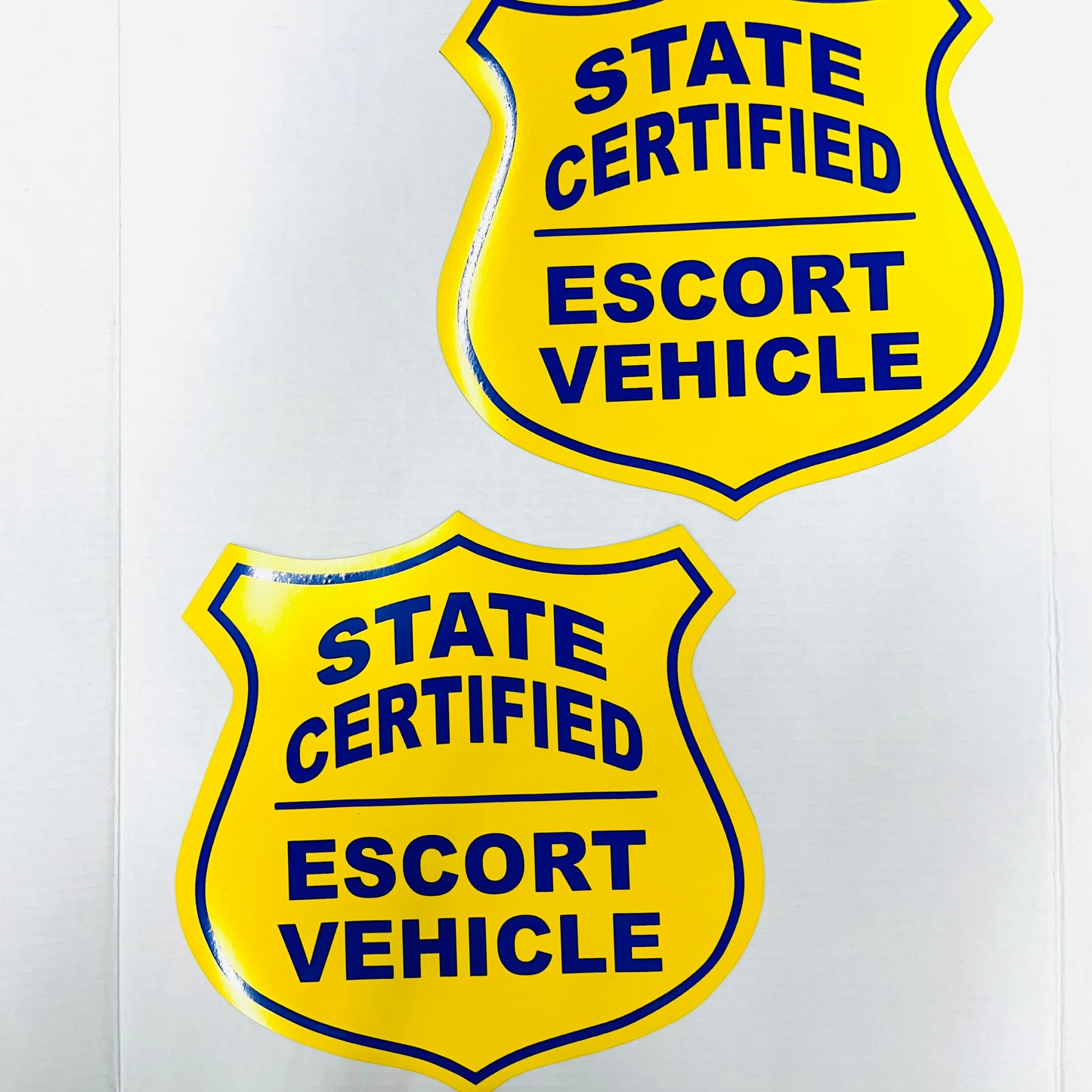 Magnets Set of 2 "State Certified / Escort Vehicle"