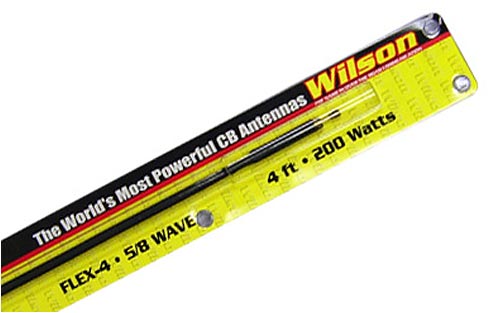 Wilson 4 ft Fiberglass Antenna Black