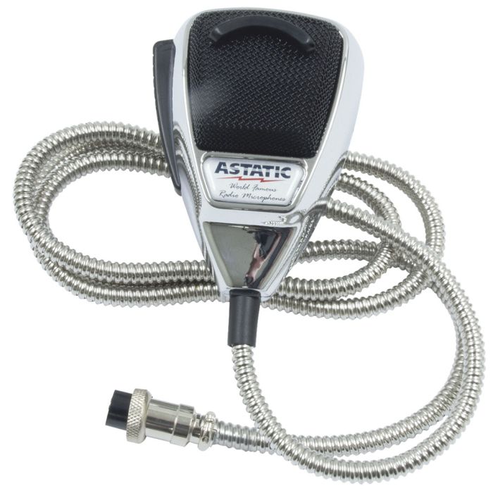 Astatic Noise Canceling Mic Chrome/Chrome Cord