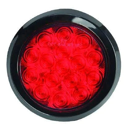 4" Red Round Tail/Stop/Turn  16 LED