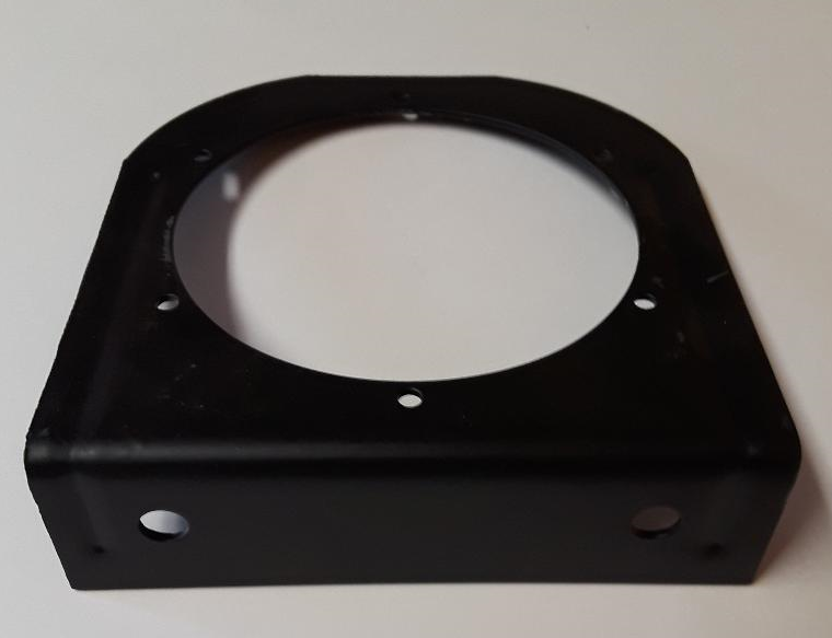 Light Brackets, Powder Coated Black Steel, set of 2