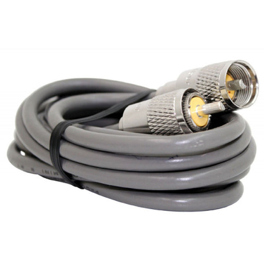 Coax 25' Plug to Plug Heavy Duty Gray