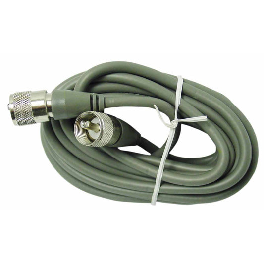 Coax 20' Heavy Duty Plug to Plug Gray