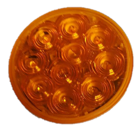 Stop-Turn-Tail Light, 4" Round Amber LED